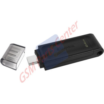 Kingston DataTraveler 70 - 128 GB - USB 3.2 (Gen 1) Type C - Flash Drive - Black