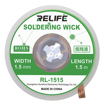 Relife Desoldering Wick  (1.5m Long - 1.5mm Wide) - RL-1515