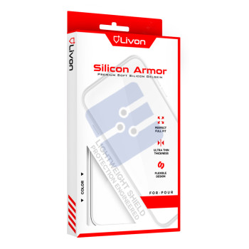 Livon  Apple iPhone 12 Pro Max Silicone Armor  - Clear