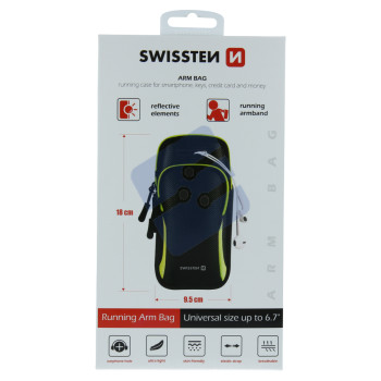 Swissten ArmBag Case - 32903500 - Up to Phones for 6.7" - Black