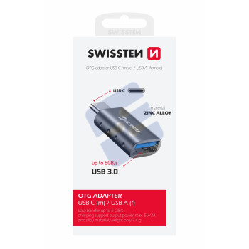 Swissten USB-C To USB-A OTG Adapter - 55500100