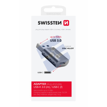 Swissten USB-A to USB-C OTG Adapter - 55500200