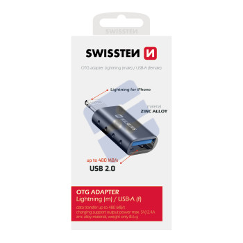 Swissten Lightning to USB-A OTG Adapter - 55500300