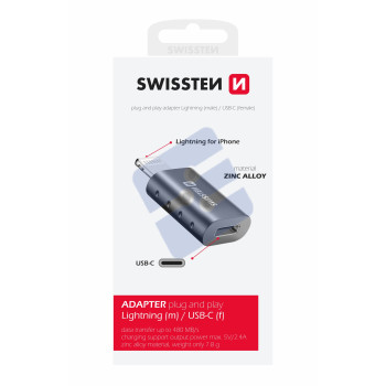 Swissten Lightning to USB-C OTG Adapter - 55500400