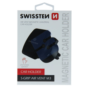 Swissten S-Grip M3 Magnetic Air Vent Support voiture - 65010307 - Black