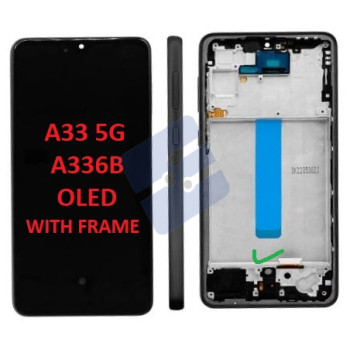 Samsung SM-A336B Galaxy A33 5G Ecran Complet - (OLED) - With Frame - Black