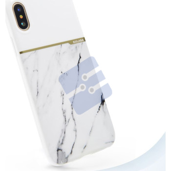 Apple iPhone 6G/iPhone 6S - Sulada Marble Coque en Silicone - White