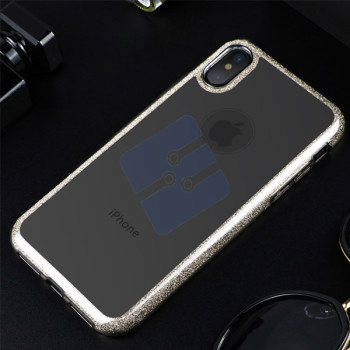 Fshang iPhone X Coque en Silicone - Phantom Series - Black