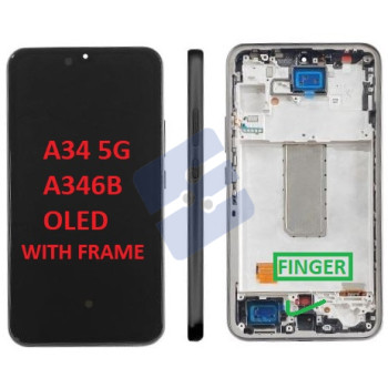 Samsung SM-A346B Galaxy A34 Ecran Complet - (OLED) - With Frame - Black