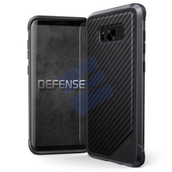 X-doria Samsung G955F Galaxy S8 Plus Coque en Silicone Rigide Defence Lux - 3X3R2238A | 6950941456692 Black Carbon