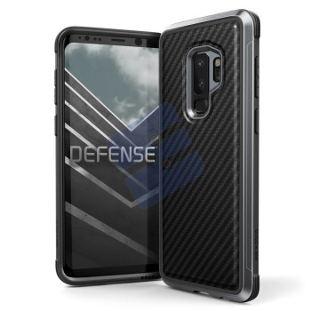 X-doria Samsung G965F Galaxy S9 Plus Coque en Silicone Rigide Defence Lux - 3X3P4696A | 6950941468183 Black Carbon Fiber