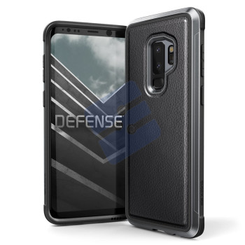 X-doria Samsung G965F Galaxy S9 Plus Coque en Silicone Rigide Defence Lux - 3X3P4697A | 6950941468190 Black Leather