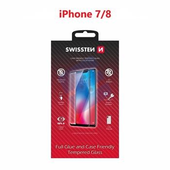 Swissten iPhone 7/iPhone 8 Verre Trempé - 54501700 - Full Glue - White