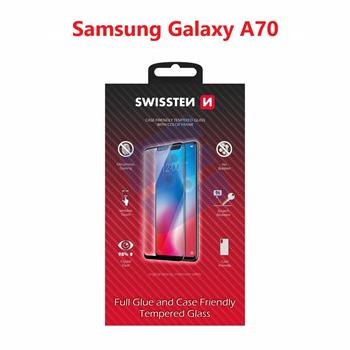 Swissten SM-A705F Galaxy A70 Verre Trempé - 54501740 - Full Glue - Black