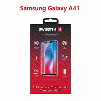 Swissten Samsung SM-A415F Galaxy A41 Verre Trempé - 54501772 - Full Glue - Black