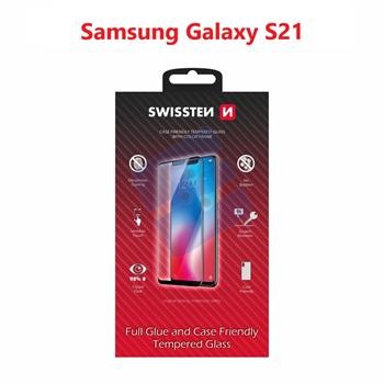 Swissten SM-G991B Galaxy S21 Verre Trempé - 54501786 - Full Glue - Black
