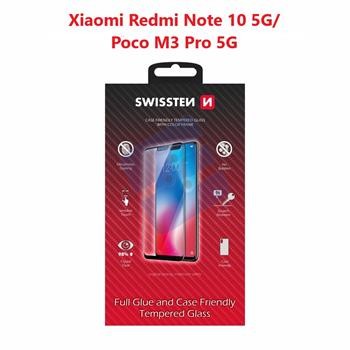 Swissten Xiaomi Redmi Note 10 5G (M2103K19G)/Poco M3 Pro 5G (M2103K19PG)/Redmi Note 10T 5G (M2103K19I)/Redmi Note 11 SE (M2103K19C) Verre Trempé - 54501795 - Full Glue - Black