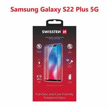 Swissten SM-S906B Galaxy S22 Plus Verre Trempé - 54501827 - Full Glue - Black