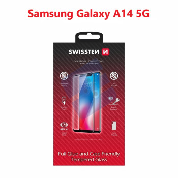 Swissten Samsung SM-A146B/SM-A145F Galaxy A14 Verre Trempé - 54501835 - Full Glue - Black