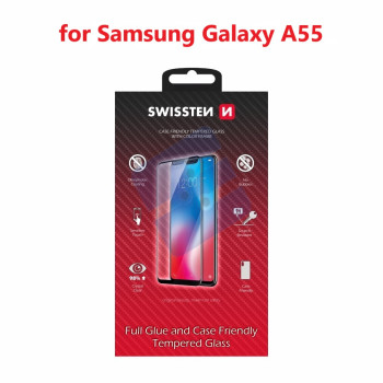 Swissten Samsung Galaxy A55 Verre Trempé - 54501849 - Full Glue - Black
