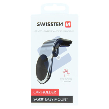 Swissten S-Grip Easy Mount Magnetic Air Vent Support voiture - 65010701 - Silver