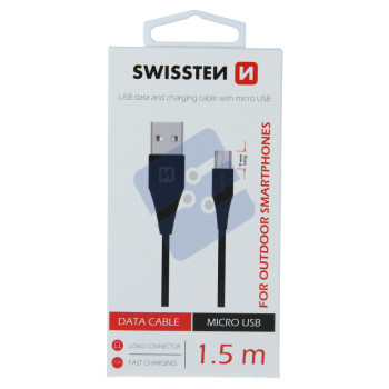 Swissten Outdoor Câble Micro-USB - 71504303 - 1.5m - 9mm - Black