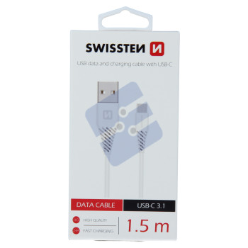 Swissten Câble USB-C - 71504400 - 1.5m - 7mm - White