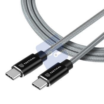 Tactical Fast Rope Kevlar Cable USB-C/USB-C 100W 20V/5 - 8596311153136 - 0.3m - Grey