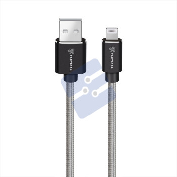 Tactical Fast Rope Kevlar Cable USB-A/Lightning MFi - 8596311153174 - 1m - Grey