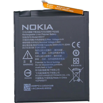 Nokia 6 (TA-1033) Batterie HE317 - 3000 mAh
