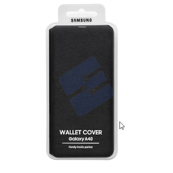 Samsung SM-A405F Galaxy A40 Wallet Cover EF-WA405PBEGWW - Black