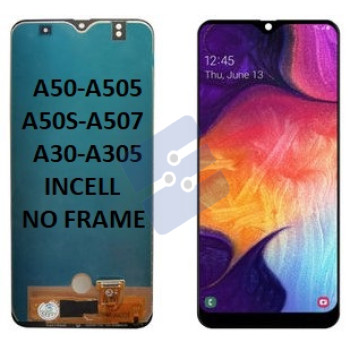 Samsung SM-A505F Galaxy A50/SM-A305F Galaxy A30/SM-A507F Galaxy A50s Écran + tactile - Incell - No Frame - Black