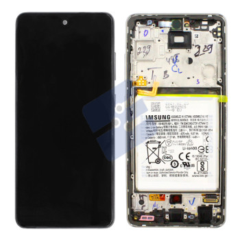 Samsung SM-A526B Galaxy A52 5G/SM-A525F Galaxy A52 4G Ecran Complet - GH82-25229D/GH82-25230D - With Battery - White