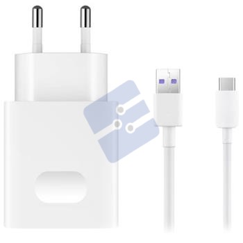Huawei Travel Charger + Type-C Data Cable AP81 + HL1289 - White (Bulk)