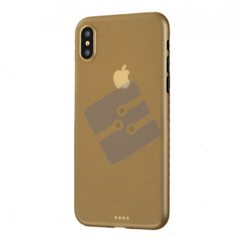 Fshang iPhone X Coque en Silicone - Star Series - Gold