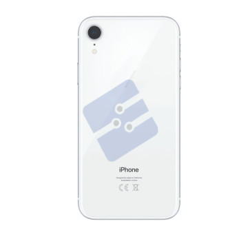 Apple iPhone XR Vitre Arrière With Small (Pulled) - White