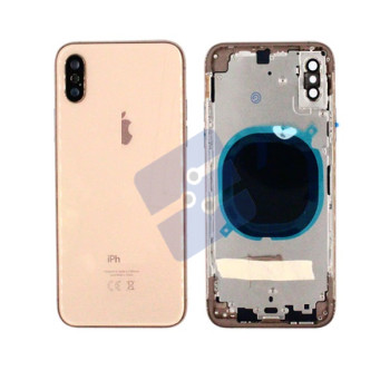Apple iPhone XS Vitre Arrière - With Parts - Gold