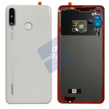 Huawei P30 Lite (MAR-LX1M)/P30 Lite New Edition (MAR-L21BX) Vitre Arrière 02352RQB White