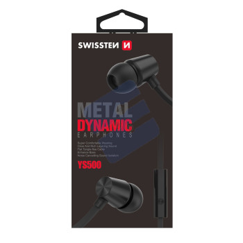 Swissten Dynamic Earbuds - YS500 - 51107001 - Black