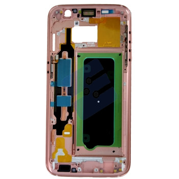 Samsung G930F Galaxy S7 Châssis Central with Power and Volume Flex Pink