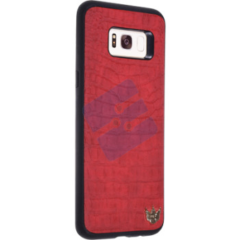 XO Samsung G955F Galaxy S8 Plus Coque en Silicone Rigide XO-ZZS8P-RE Crocodile - Red