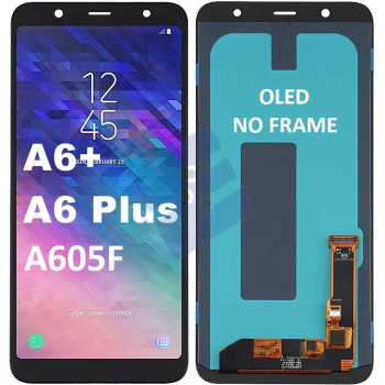 Samsung SM-A605F Galaxy A6+ (2018) LCD Display + Touchscreen - (OLED) - No Frame - Black