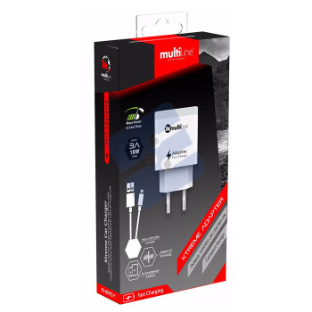 Multiline Xtreme Home Charger - 3.0A / 18W - incl. Micro USB Cable