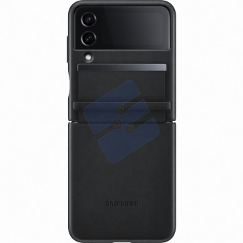 Samsung SM-F721B Galaxy Z Flip 4 Leather Cover - EF-VF721LBEGWW - Black