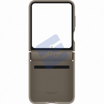 Samsung Galaxy Z Flip 5 Flap Vegan Leather Case - EF-VF731PAEGWW - Etoupe