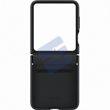 Samsung Galaxy Z Flip 5 Flap Vegan Leather Case - EF-VF731PBEGWW - Black