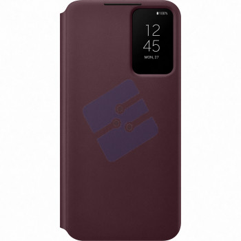 Samsung SM-S906B Galaxy S22 Plus Smart Clear View Cover - EF-ZS906CEEGEE - Burgundy Red