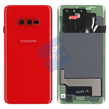 Samsung G970F Galaxy S10e Vitre Arrière + Camera Lens Red