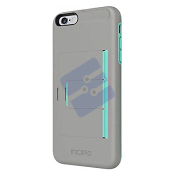 Incipio - iPhone 6 Plus/iPhone 6S Plus - Credit Card With Kick Stand Case - Gray