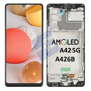 Samsung SM-A426B Galaxy A42 5G/SM-M426B Galaxy M42 5G Ecran Complet - (OLED) - With Frame - Black